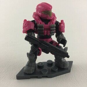 Mega Construx Halo Mini Figure Pink Spartan w Weapon Infinite Series 2021 Toy B4